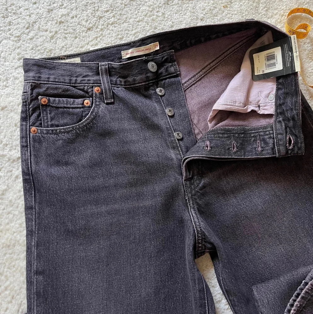NWT Levi's Premium Ribcage Straight Ankle Women's Jeans Tinted Sky Size 29/27 - Picture 5 of 14